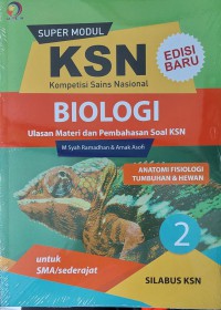 Super Modul KSN Biologi Jilid 1 SMA, Sel dan Molekuler