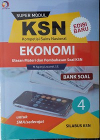 Super Modul KSN Ekonomi Jilid 4 SMA. Bank soal