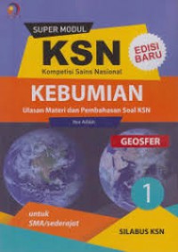 Super Modul KSN Kebumian Jilid 1 SMA, Geosfer