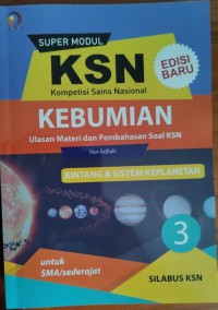 Super Modul KSN Kebumian Jilid 2 SMA, Bintang & Sistem Keplanetan