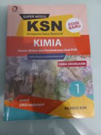 Super Modul KSN Kimia Jilid 1, Kimia anorganik