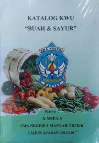 Katalog KWU Buah Dan Sayur